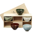 Set of 5 Japanese ceramic cups