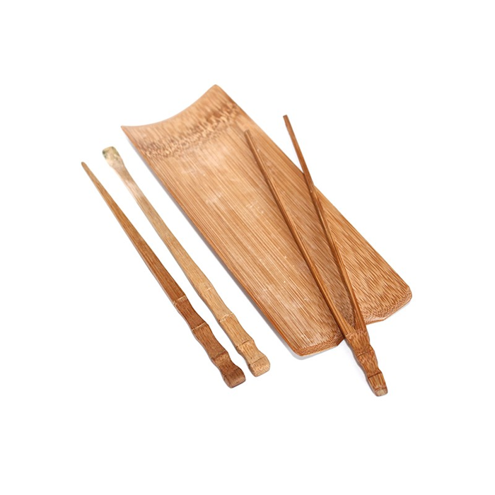 Bamboo tea accessory set