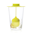 Glass mug with infuser yellow 480 ml