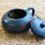 Yixing decorated blue clay teapot 200ml