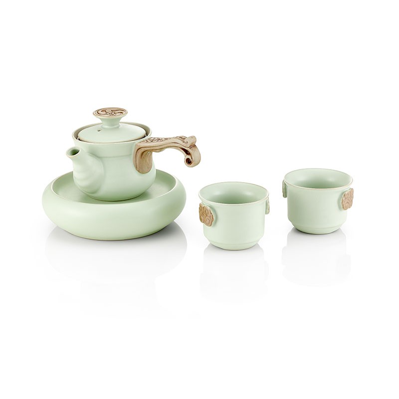 Ru green porcelain set