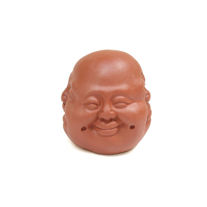 Yixing clay figurine 4 faces of buddha