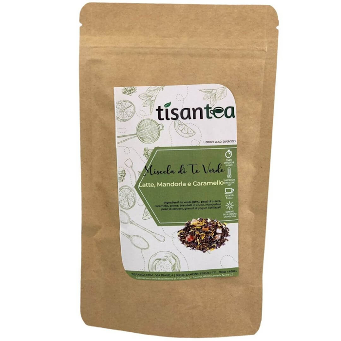 Sencha Milk, Almond and Caramel Green Tea Blend image