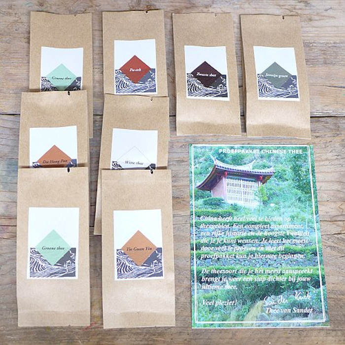 Sample pack of Chinese tea