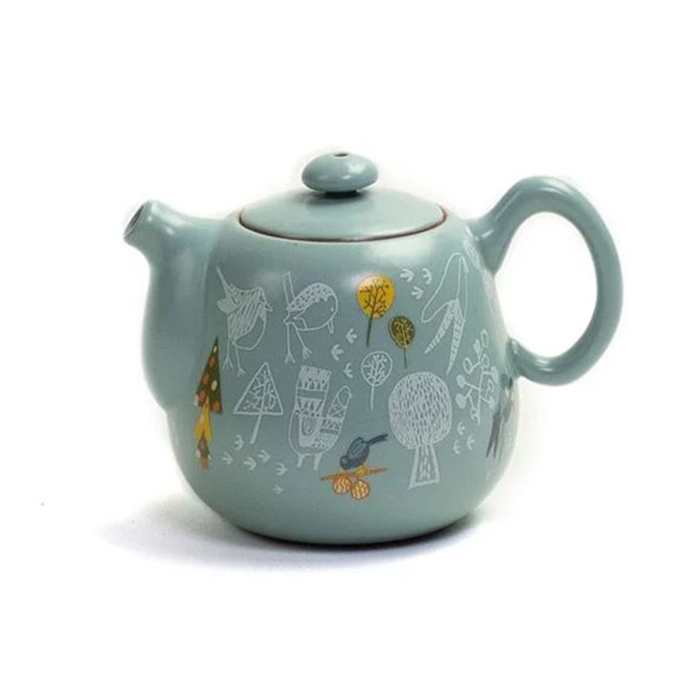 Ru Porcelain Teapot Decorated Lin's Ceramics Studio 190 ml