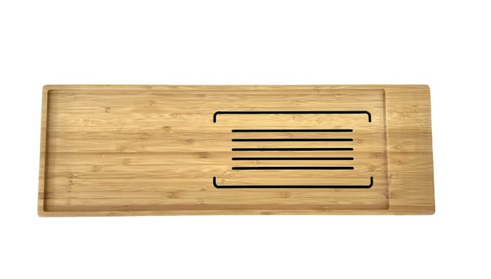 1499 Bamboo Gong Fu Tea Tray with drip tray and drain