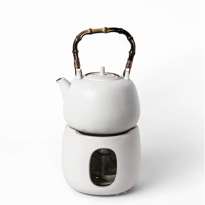 Lin's Ceramics Studio white kettle set