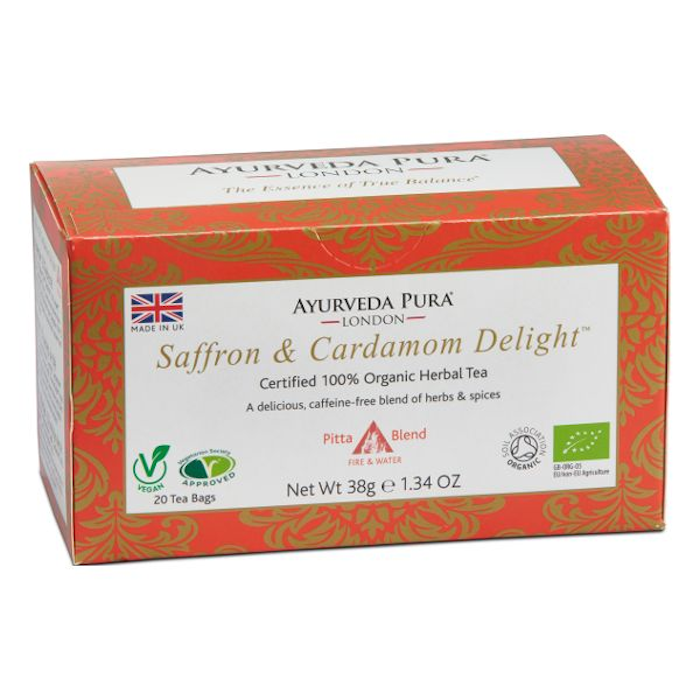 Saffron & Cardamom Delight™ Organic Herbal Tea
