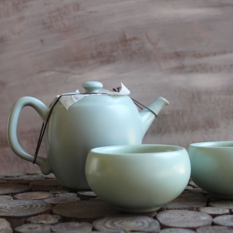 Teiera in porcellana Ru Loto Lin's Ceramics Studio 250 ml, teaware, teapot