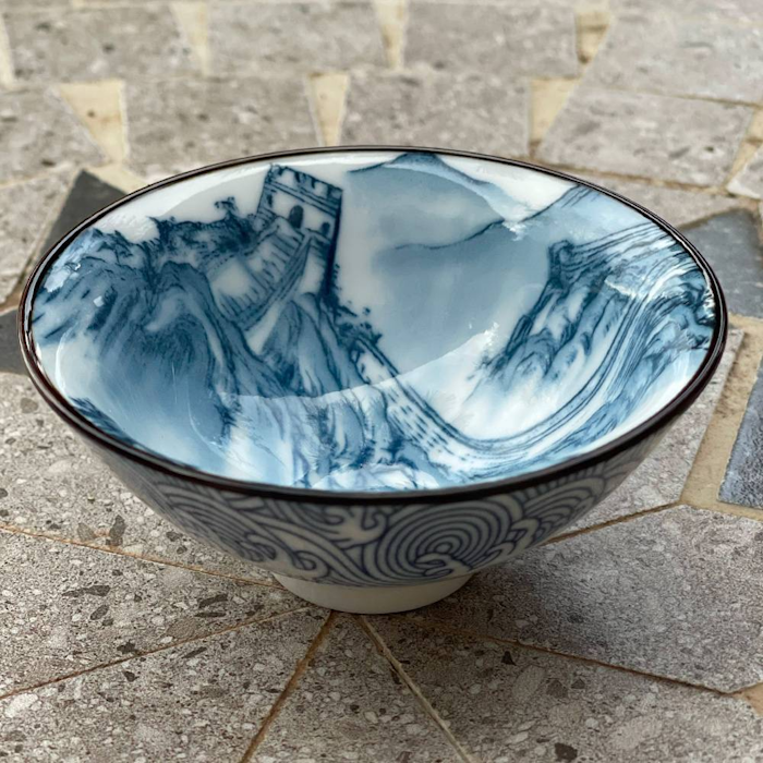 Blue Wall Porcelain Mug 50 ml