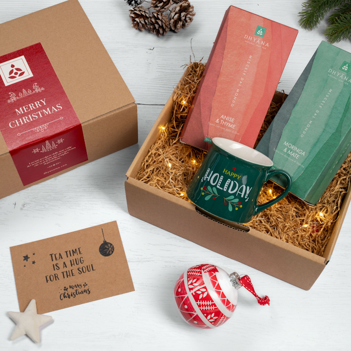 Christmas Box Herbal Teas and Green Mug image