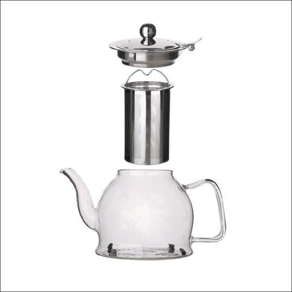 Teiera in vetro trasparente da 1,2 l, teaware, teapot