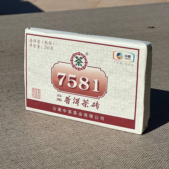 Puer Shu (cooked) tea 7581 Brick 2018 250 gr.