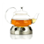 Steel teapot heater stand