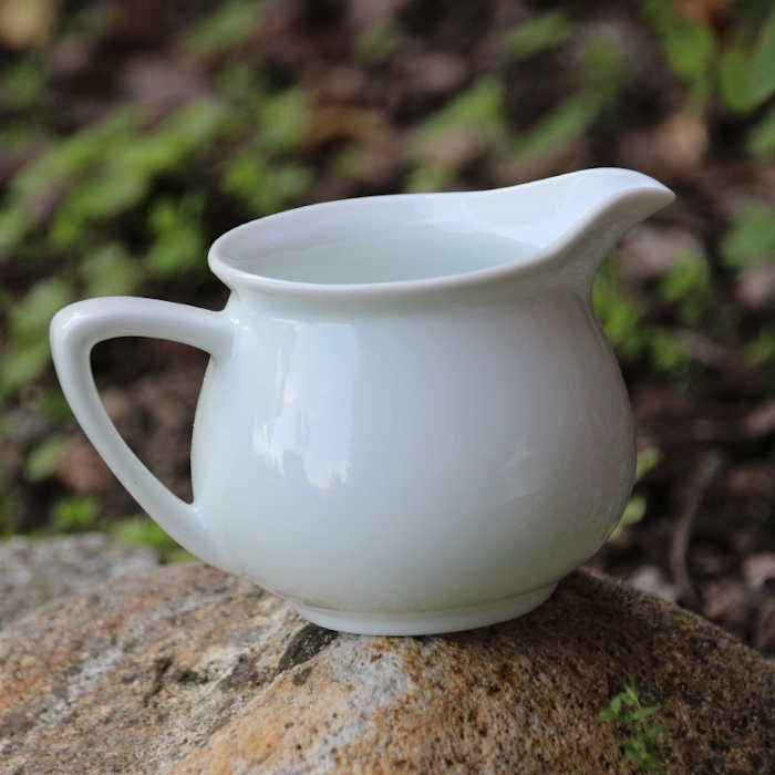 White porcelain pitcher 180 ml