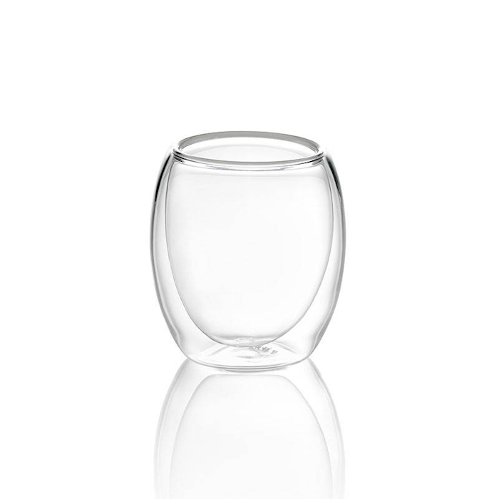 Double layer glass mug 80ml
